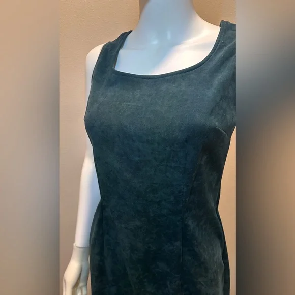 Vintage SCARLETT two-piece forest green dress and blazer. - Picture 3 of 8